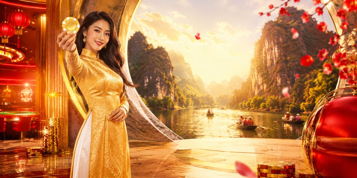 Hoạt động giải trí và cá cược trực tuyến tại Ninh Bình với trang phục áo dài truyền thống